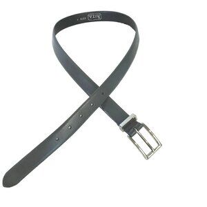 The Ritz Accessory Collection Belt Charcoal Gray Silver Buckle Women's Large
